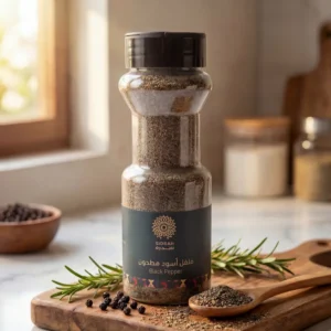 عبوة فلفل أسود مطحون عالي الجودة بهارات سدرة