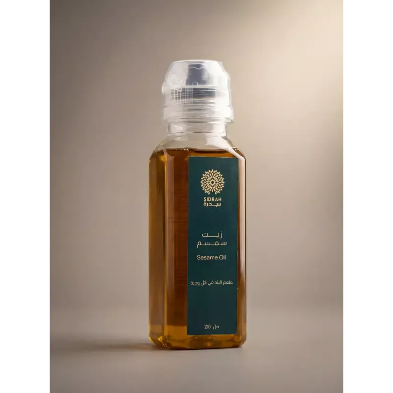 زيت سمسم سوداني أصلي معصور على البارد - متجر سدرة.